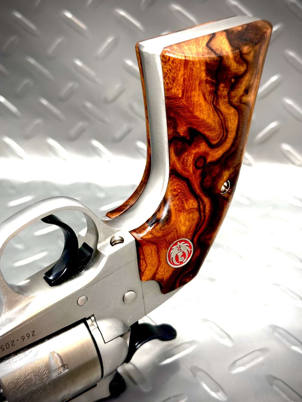 RARE | Bisley Stainless Single Six | Power Custom Hammer/Trigger | Ironwood-img-17