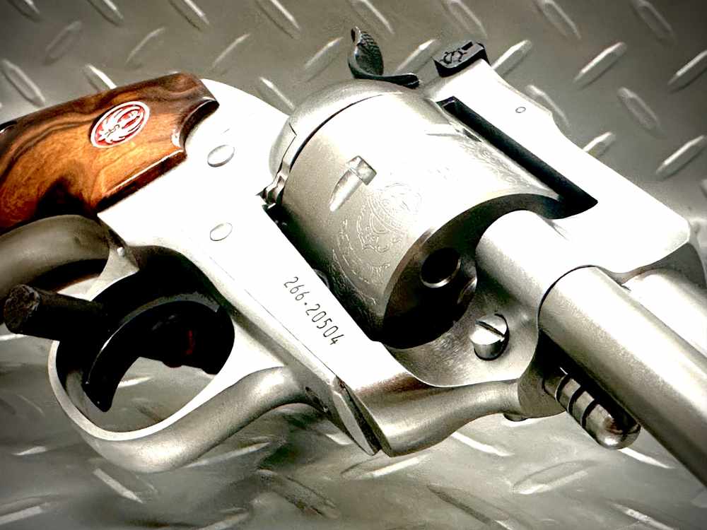 RARE | Bisley Stainless Single Six | Power Custom Hammer/Trigger | Ironwood-img-7