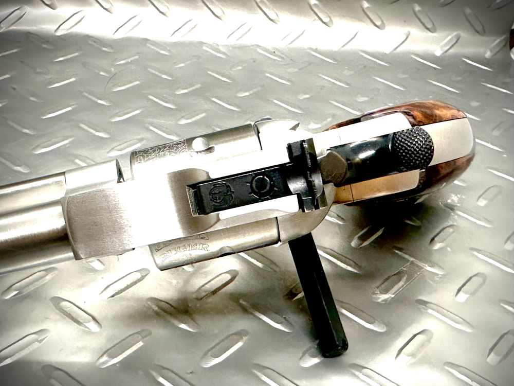 RARE | Bisley Stainless Single Six | Power Custom Hammer/Trigger | Ironwood-img-15