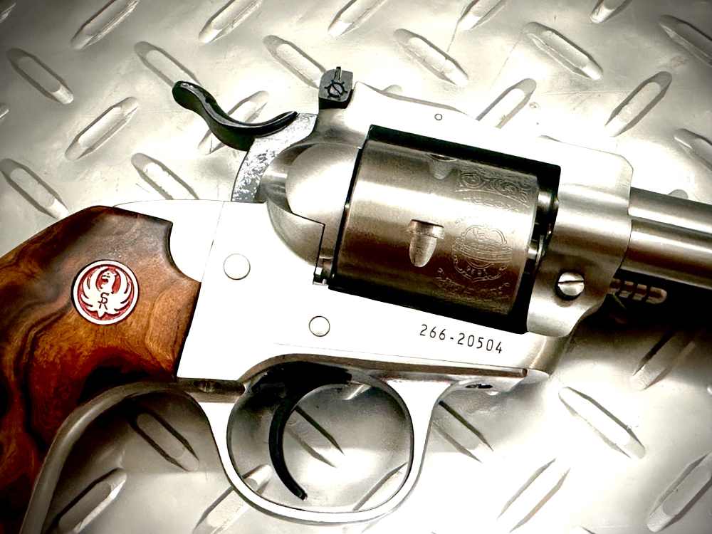 RARE | Bisley Stainless Single Six | Power Custom Hammer/Trigger | Ironwood-img-9
