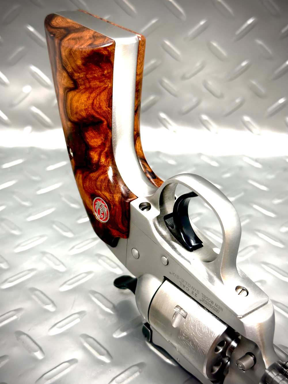 RARE | Bisley Stainless Single Six | Power Custom Hammer/Trigger | Ironwood-img-19