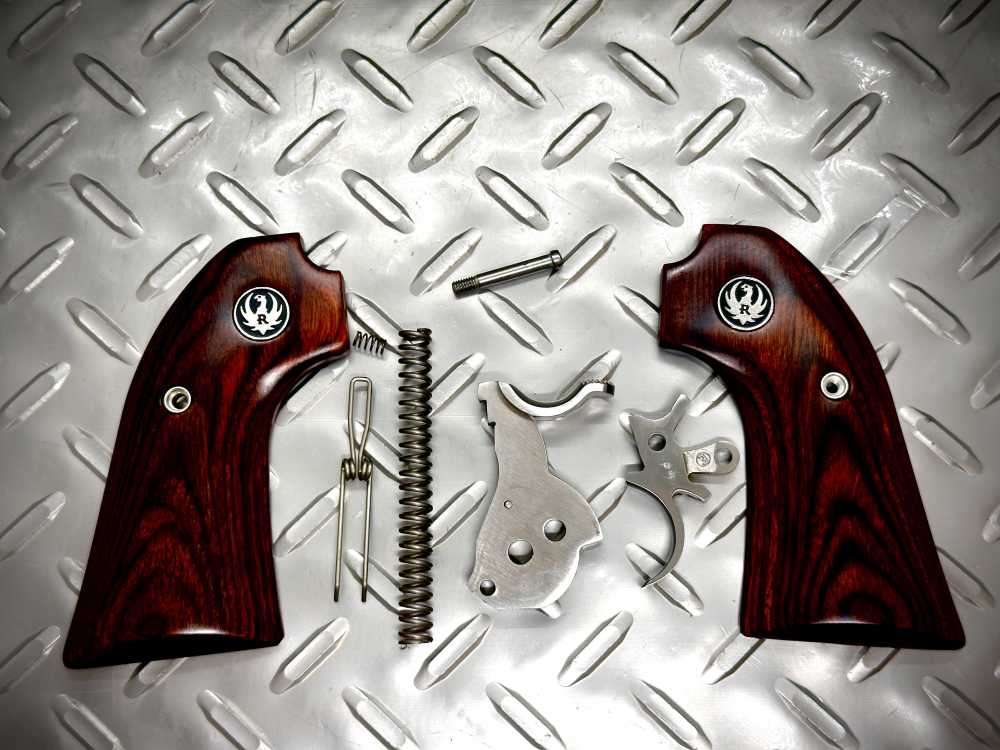 RARE | Bisley Stainless Single Six | Power Custom Hammer/Trigger | Ironwood-img-30