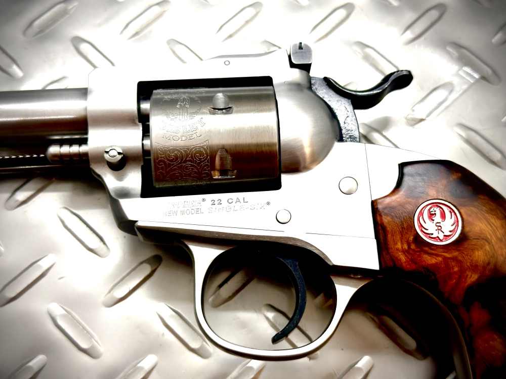 RARE | Bisley Stainless Single Six | Power Custom Hammer/Trigger | Ironwood-img-10