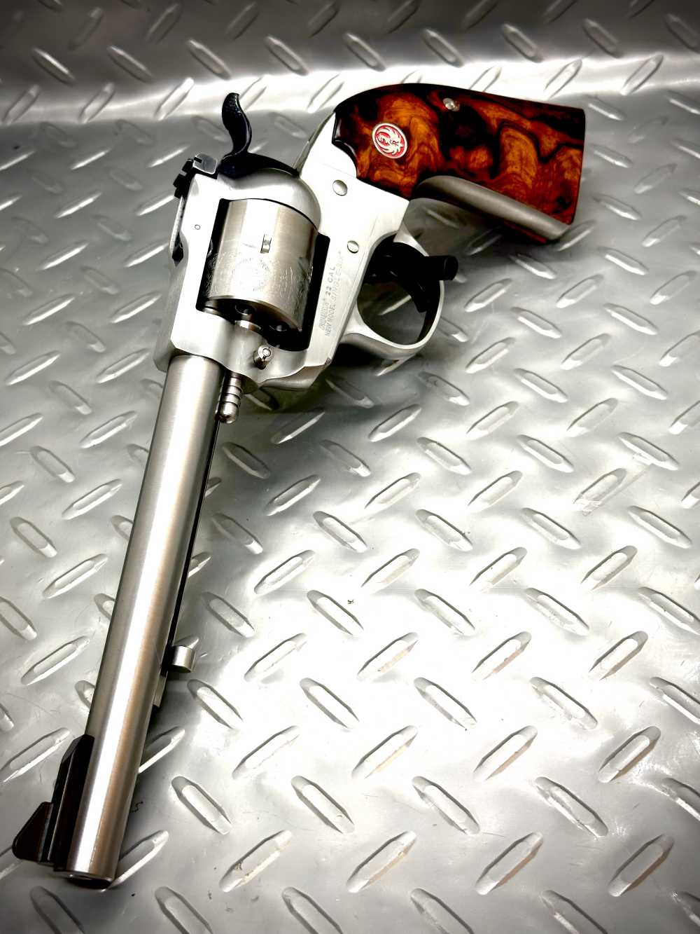 RARE | Bisley Stainless Single Six | Power Custom Hammer/Trigger | Ironwood-img-4