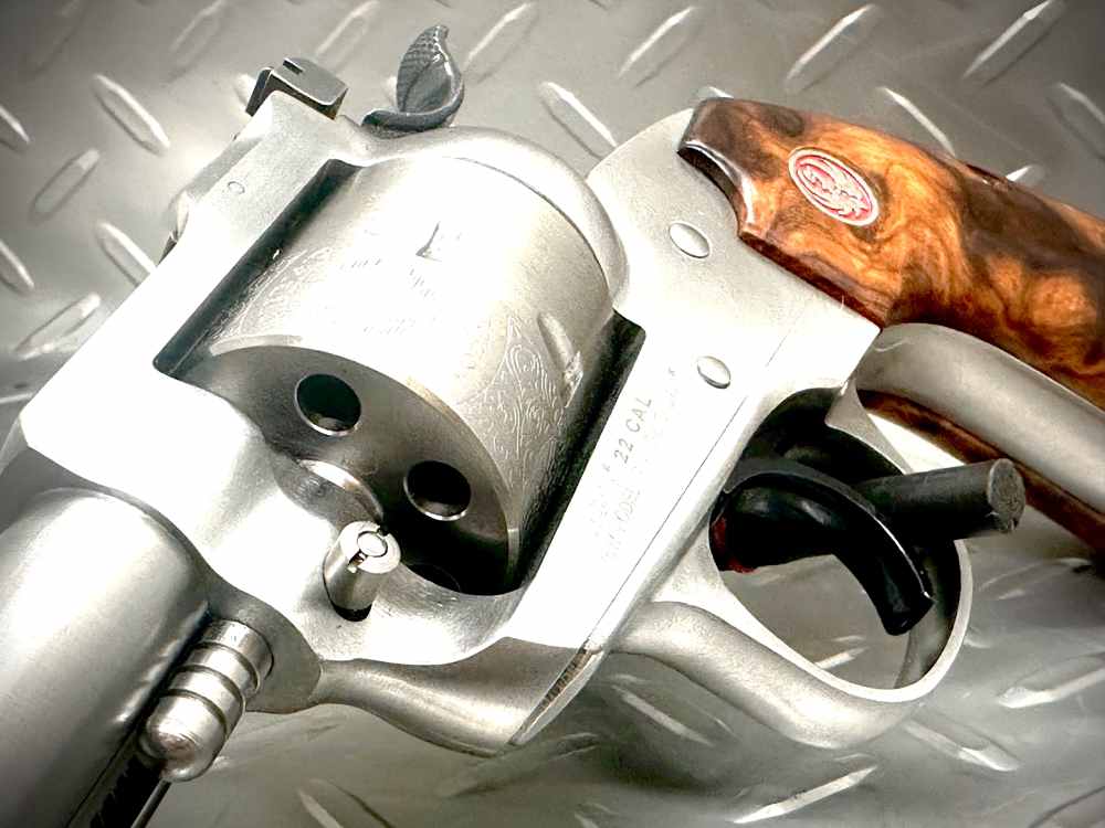 RARE | Bisley Stainless Single Six | Power Custom Hammer/Trigger | Ironwood-img-5