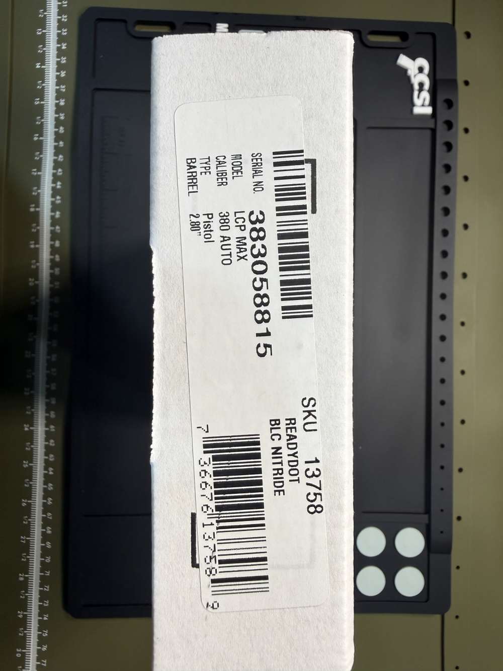 Ruger LCP Max with fiber optic red dot 380-img-4