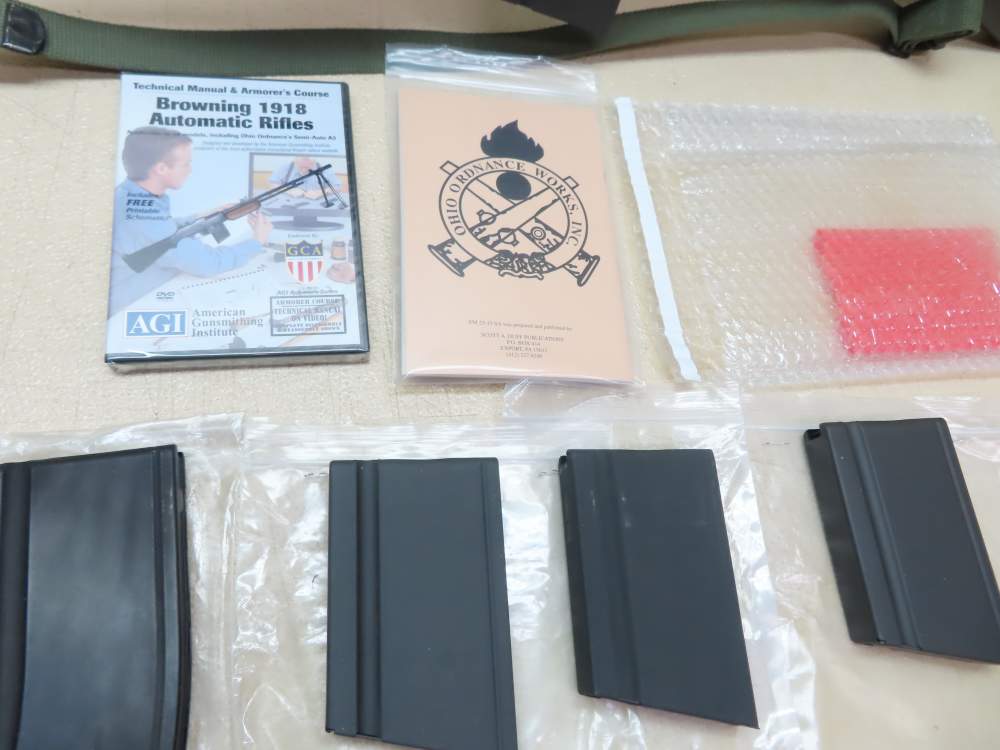 Ohio Ordnance Works 1918A3 BAR .30-06  NEW/Old Stock W/5 Magazines  -img-26