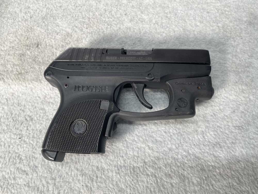 RUGER LCP .380 ACP 2.75" Pistol 380 Semi Auto 2 Mags CRIMSON Trace LASER-img-1