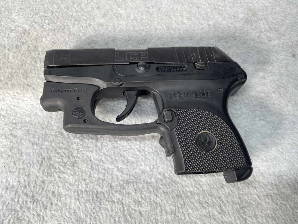 RUGER LCP .380 ACP 2.75" Pistol 380 Semi Auto 2 Mags CRIMSON Trace LASER-img-2
