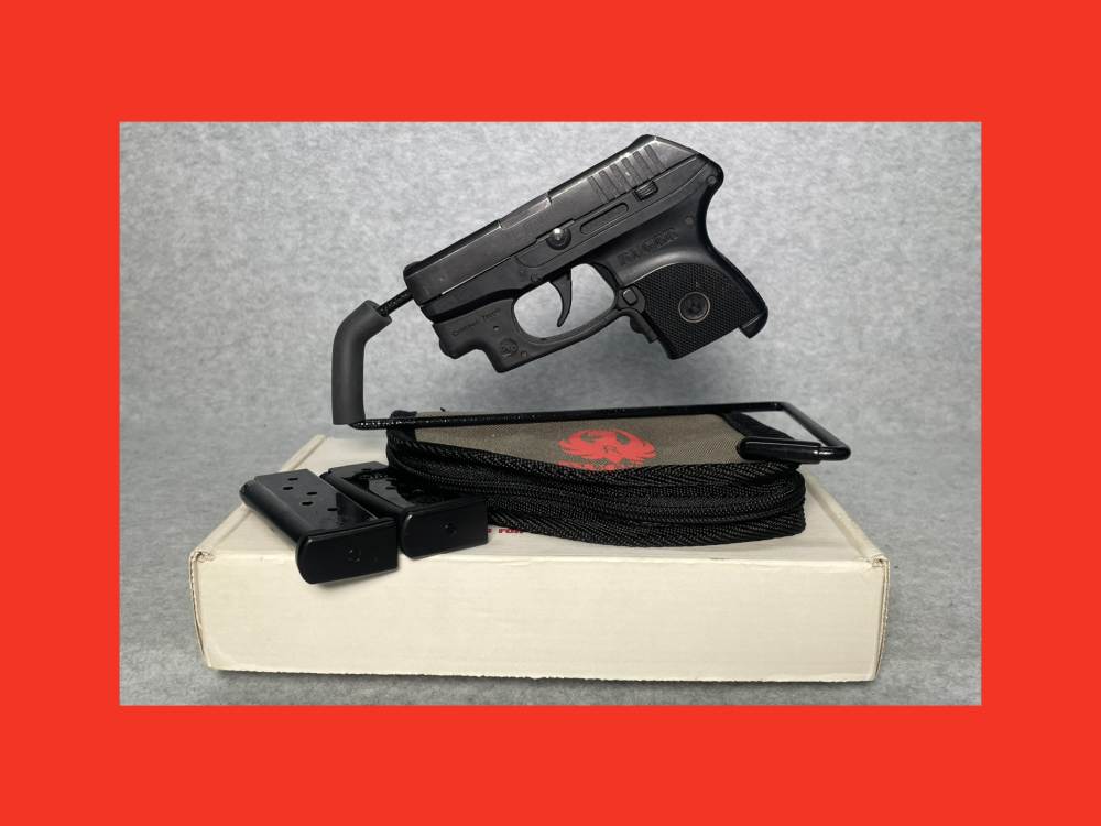 RUGER LCP .380 ACP 2.75" Pistol 380 Semi Auto 2 Mags CRIMSON Trace LASER-img-0