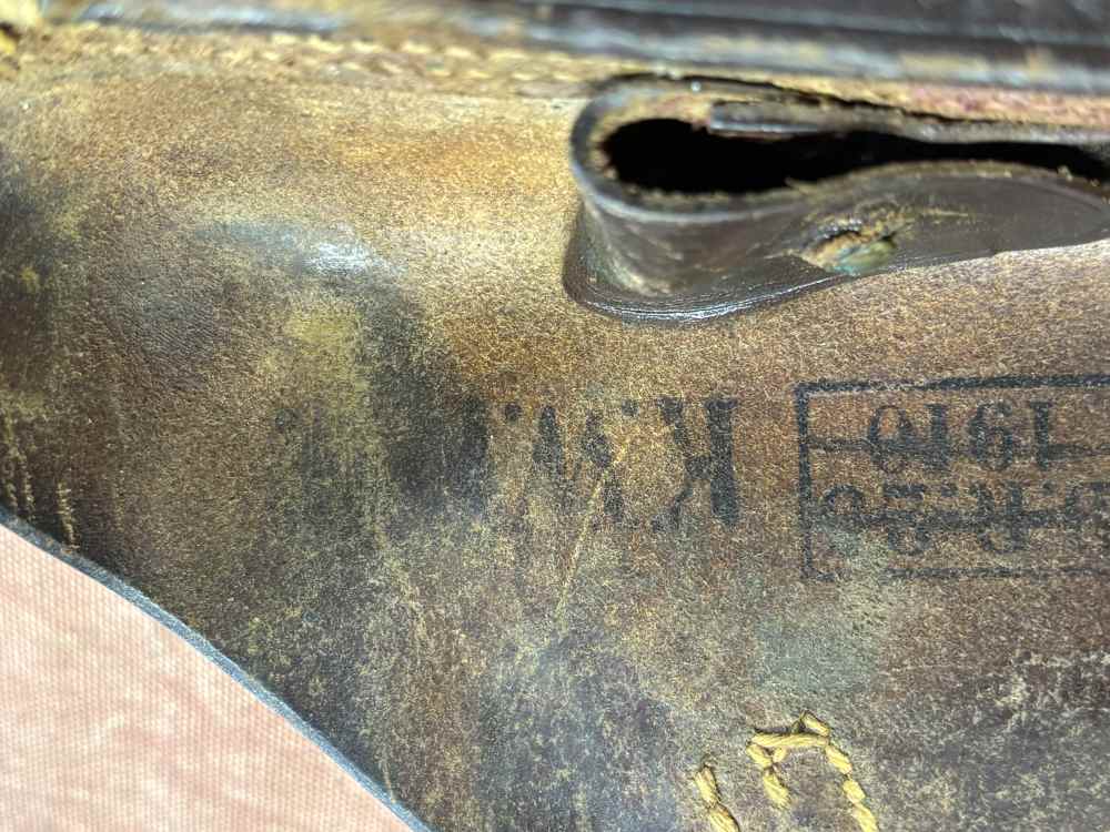 WW1 German P08 Luger holster, Unit marked #1811-img-2