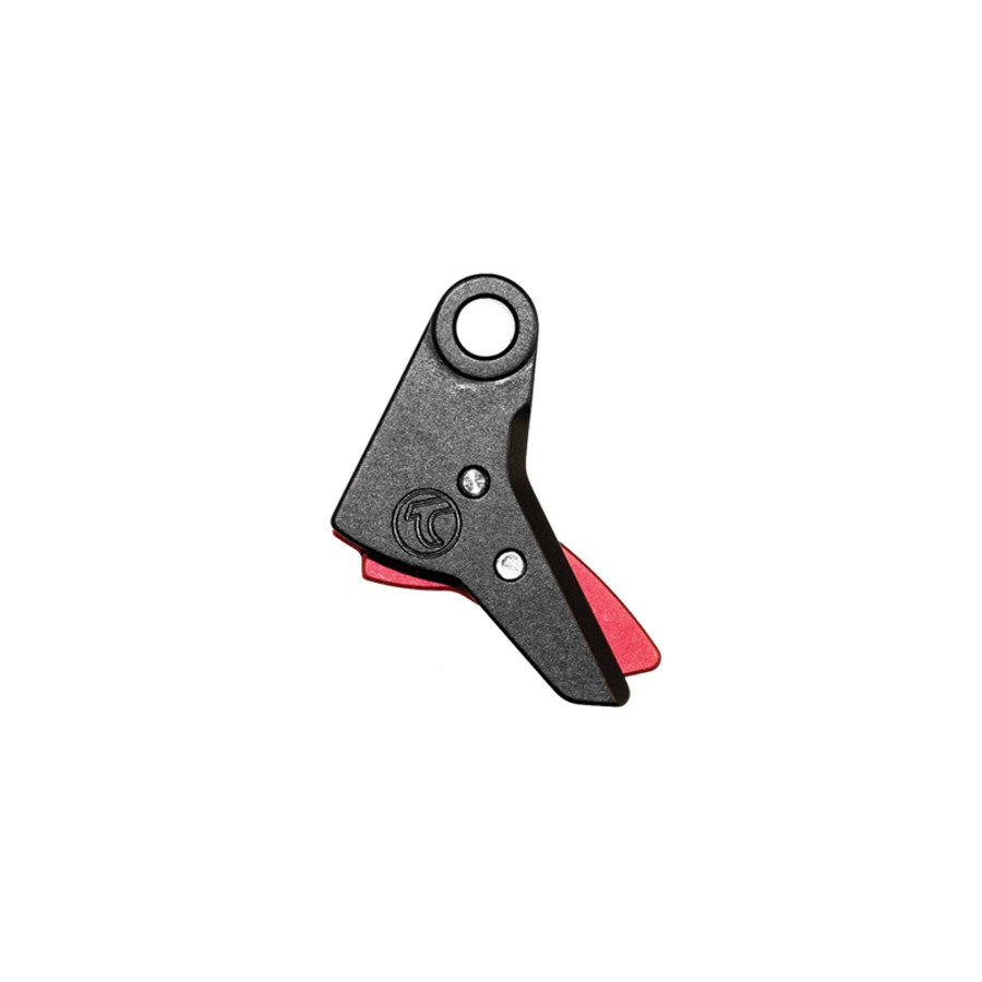 Timney Triggers Glock Gen 3-4 Enhanced Feel Trigger Shoe, BLK/RED-img-0