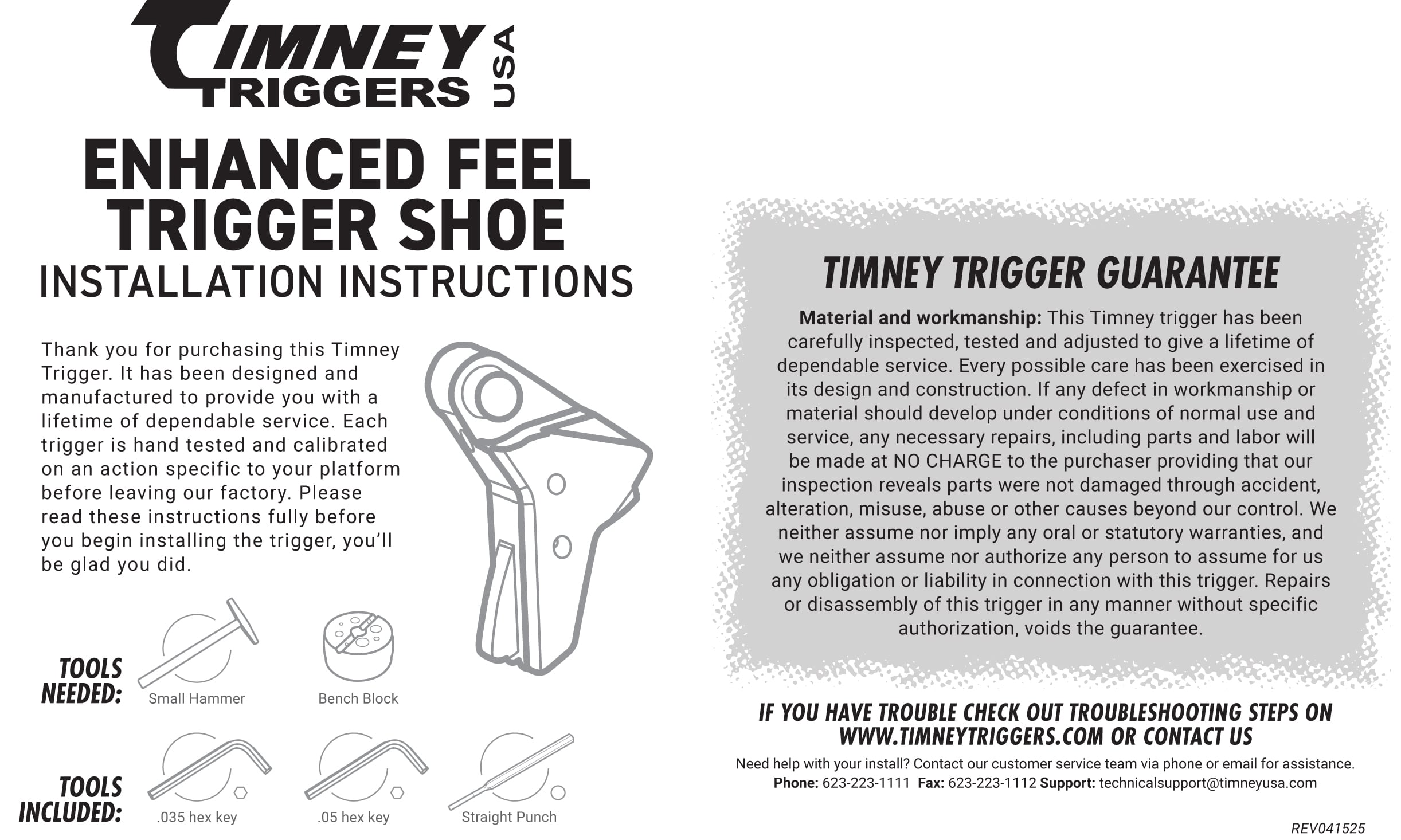 Timney Triggers Glock Gen 3-4 Enhanced Feel Trigger Shoe, BLK/RED-img-2