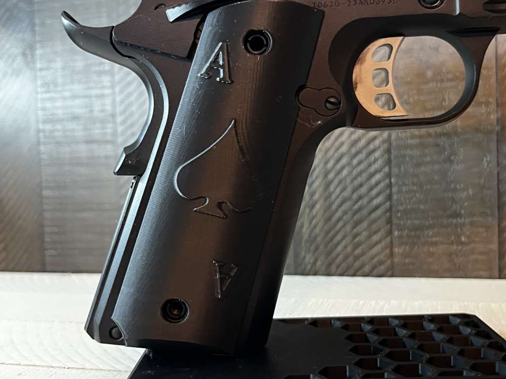Black Aces 1911 Pistol Grips Kimber Colt Rock Island Springfield Ruger-img-3