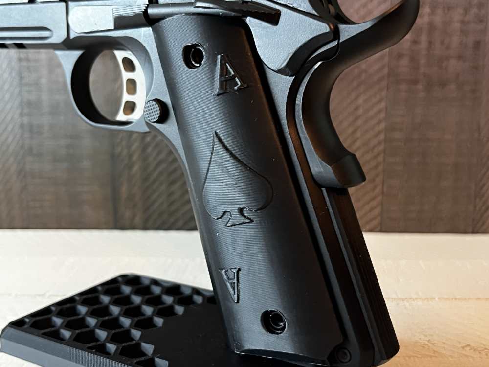 Black Aces 1911 Pistol Grips Kimber Colt Rock Island Springfield Ruger-img-1