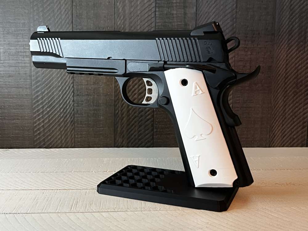 White Aces 1911 Pistol Grips Kimber Colt Rock Island Springfield Ruger-img-2