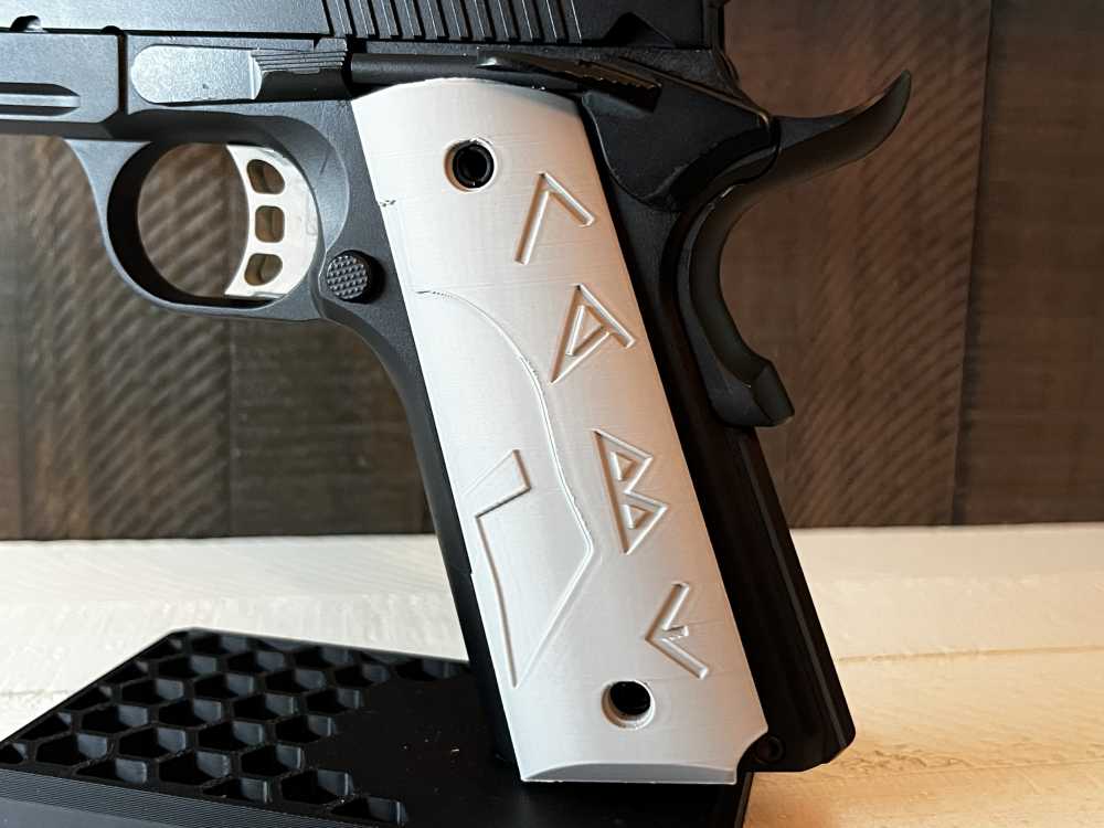 Gray Molon Labe 1911 Pistol Grips Kimber Colt Rock Island Springfield-img-2