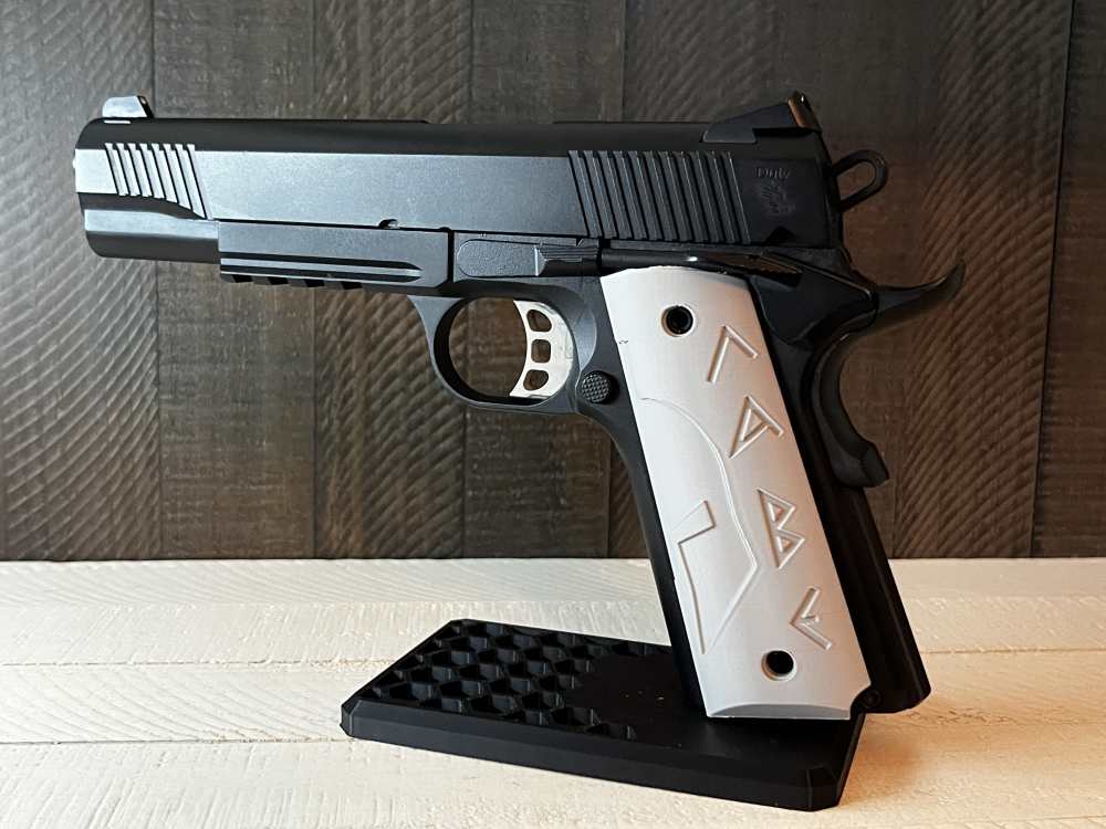 Gray Molon Labe 1911 Pistol Grips Kimber Colt Rock Island Springfield-img-1