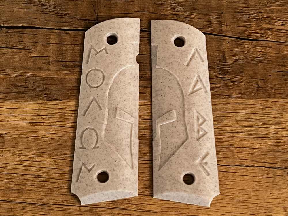 Marble Molon Labe 1911 Pistol Grips Kimber Colt Rock Island Springfield-img-4