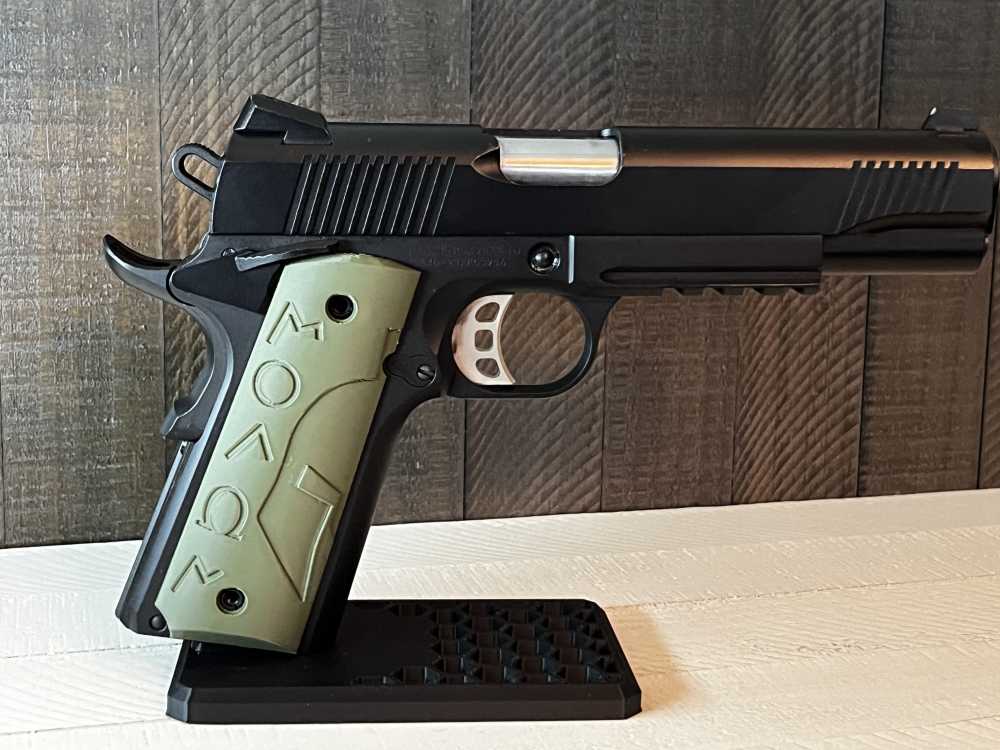 OD Green Molon Labe 1911 Pistol Grips Kimber Colt Rock Island Springfield-img-0
