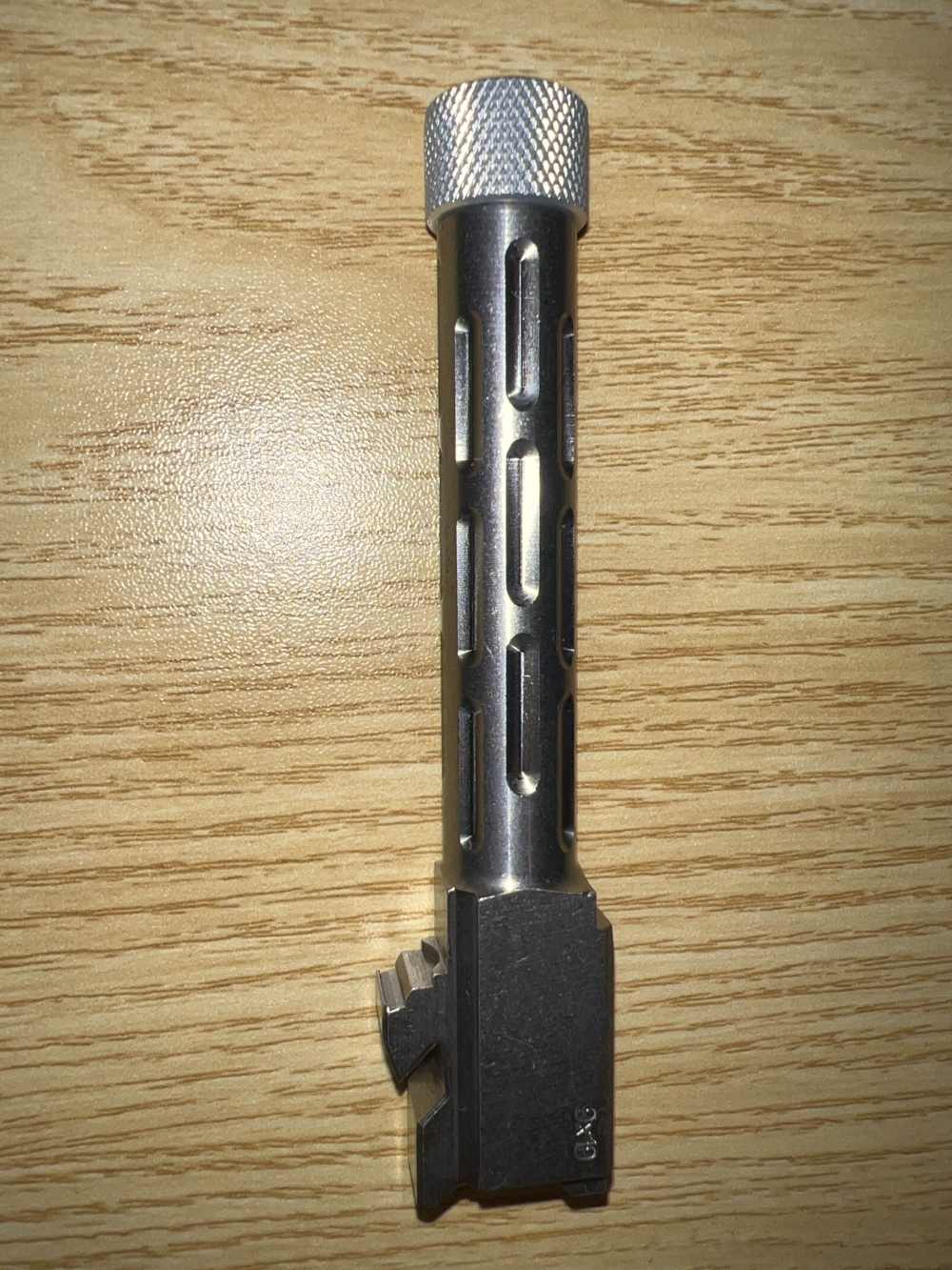 New Barrel G19 Lines Pattern Stainless Steel – Gen 1-4 w protector part-img-1