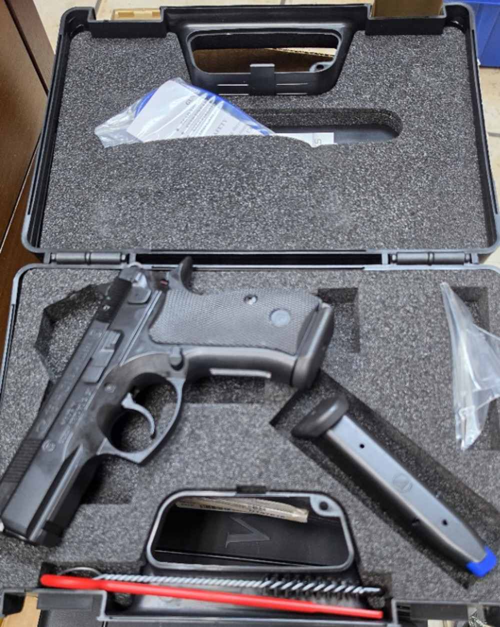 CZ CZ-P P-01 9mm 3.9" 15+1 Black Synthetic Grip Black Finish-img-1