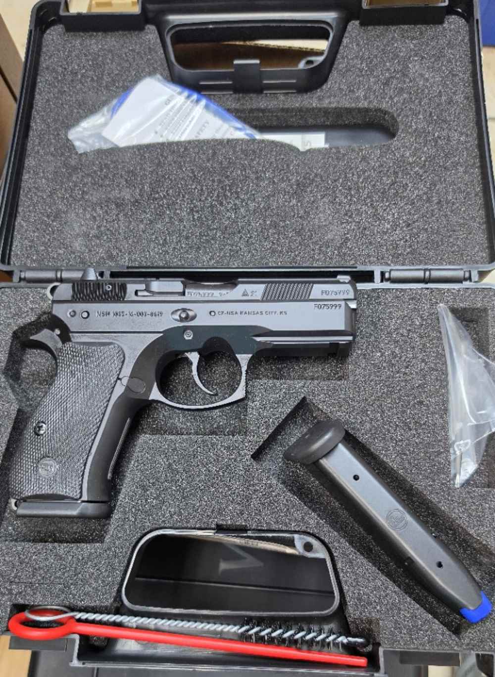 CZ CZ-P P-01 9mm 3.9" 15+1 Black Synthetic Grip Black Finish-img-0