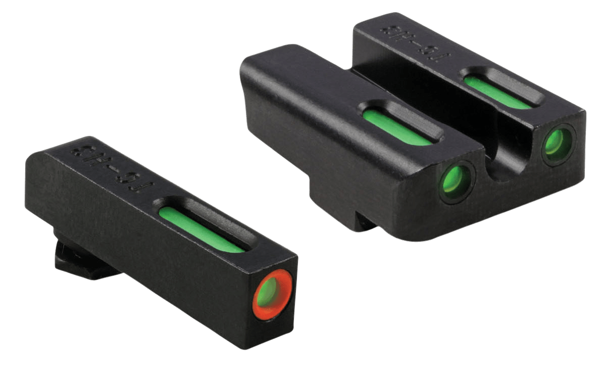 TruGlo TG13GL1PC TFX Pro Black | Green Tritium & Fiber Optic Orange Outline-img-0