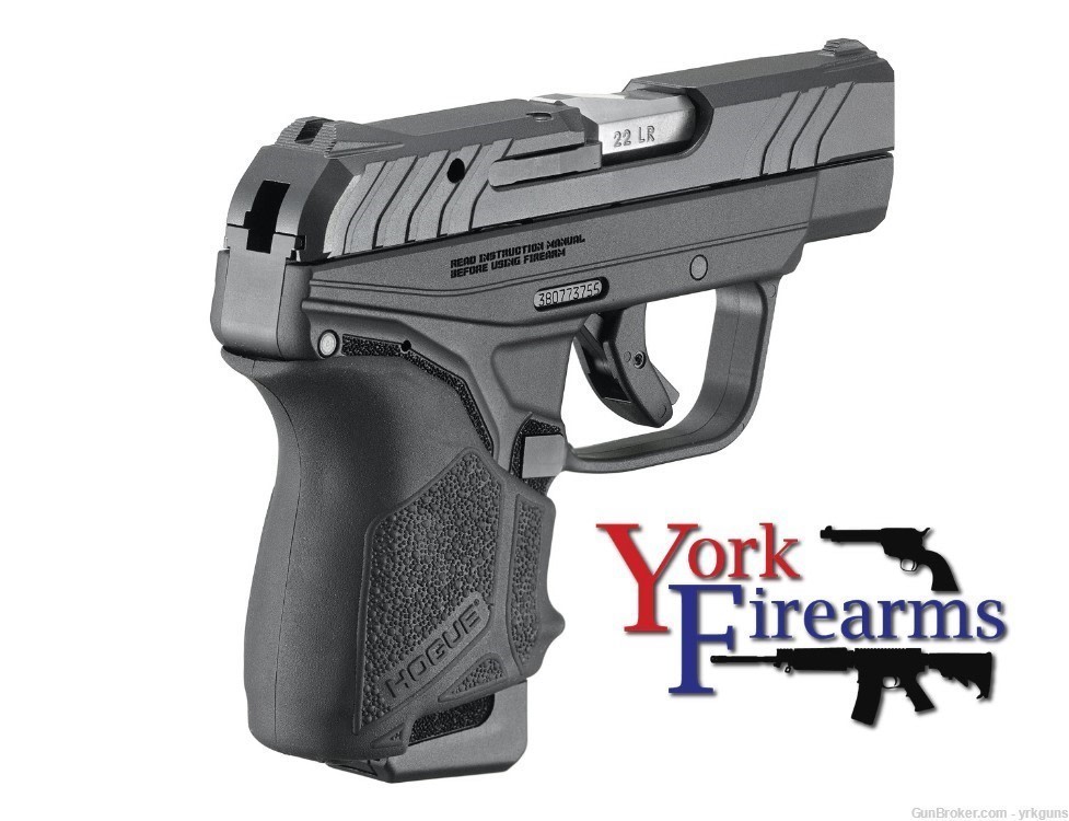Ruger LCP II 22LR Hogue HandALL Grip Lite Rack 10RD Handgun NEW 13714-img-3