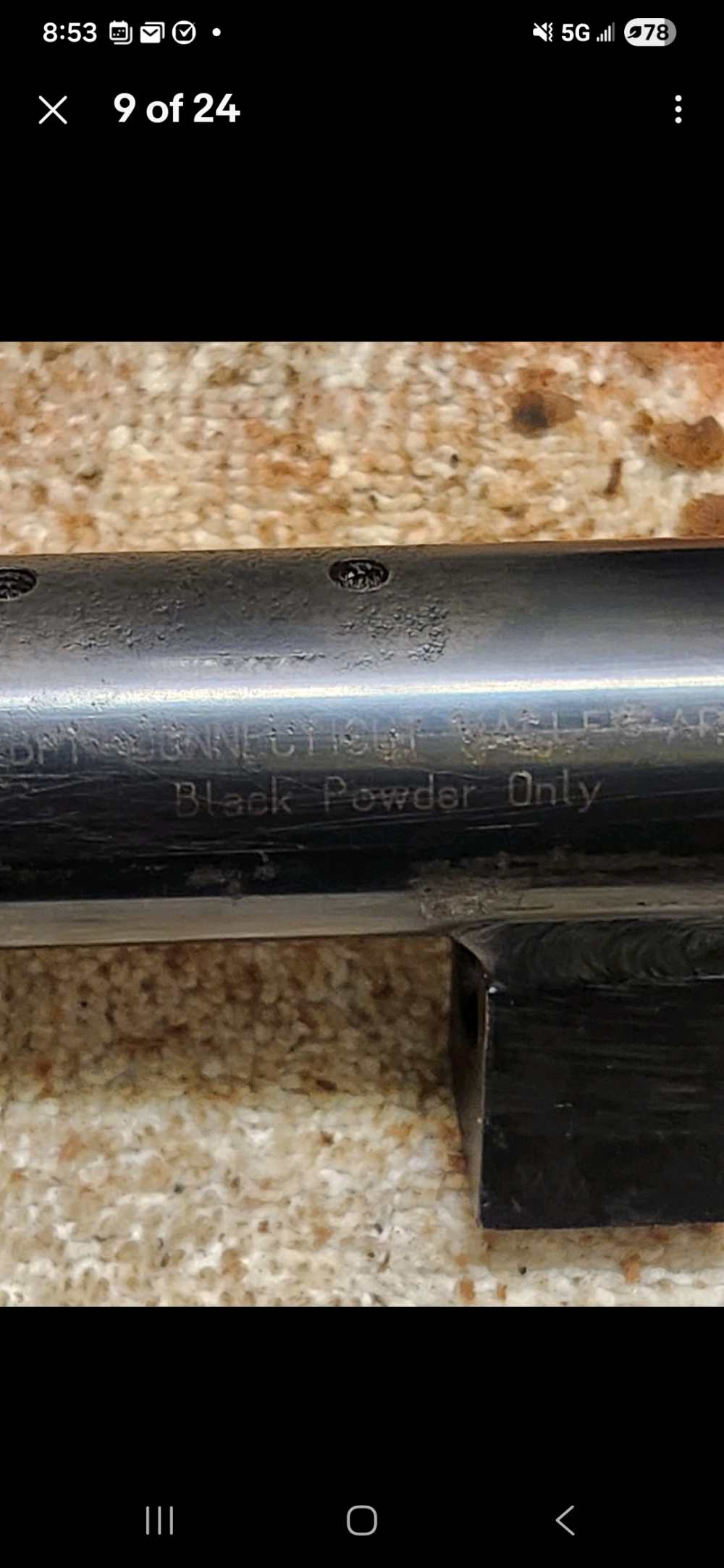 CVA / Jukar Spain .50 Cal Muzzleloader Barrel 1:28 Twist w/ Breech Plug & S-img-8