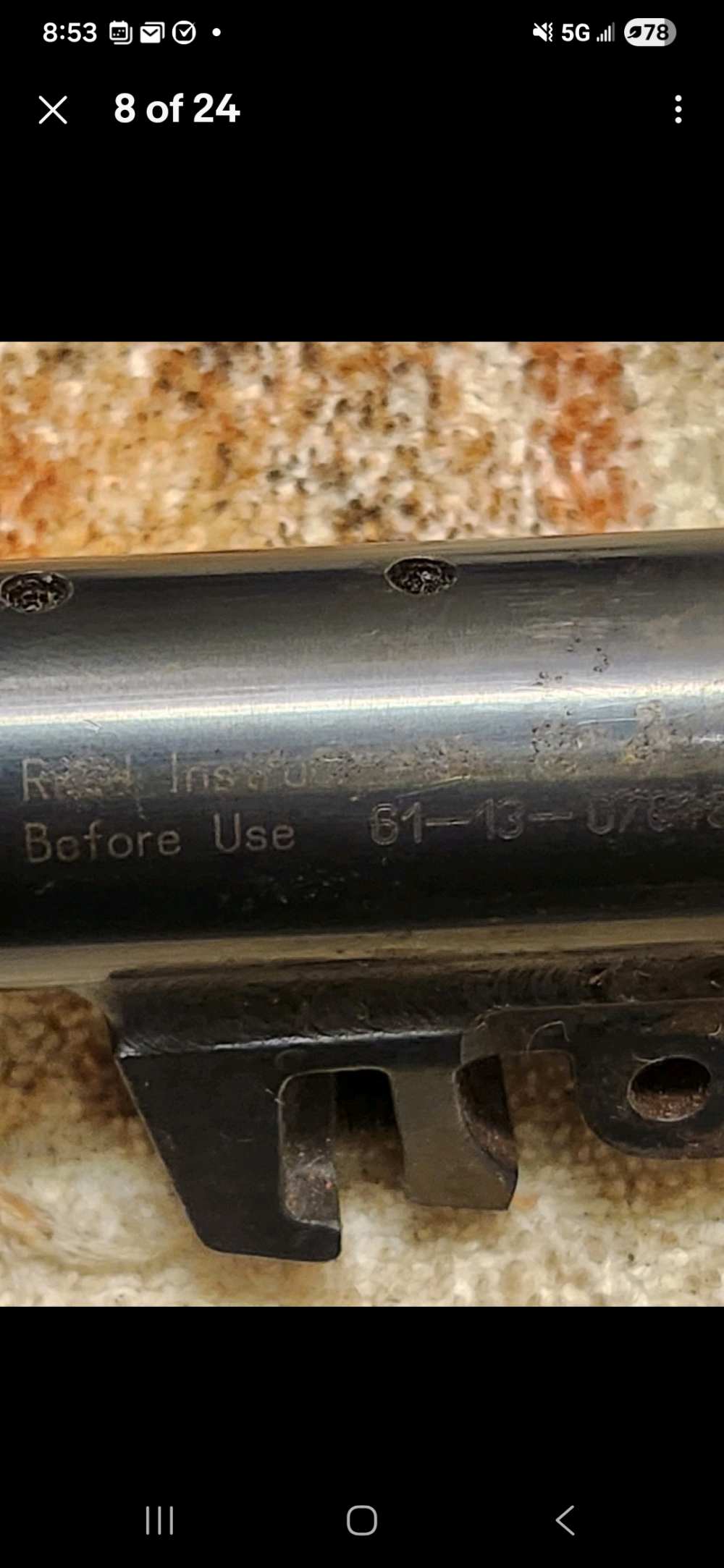 CVA / Jukar Spain .50 Cal Muzzleloader Barrel 1:28 Twist w/ Breech Plug & S-img-7