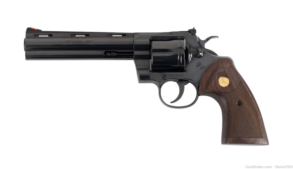 Colt Python 6in 357 Magnum Revolver Blued NEW PRODUCTION-img-0