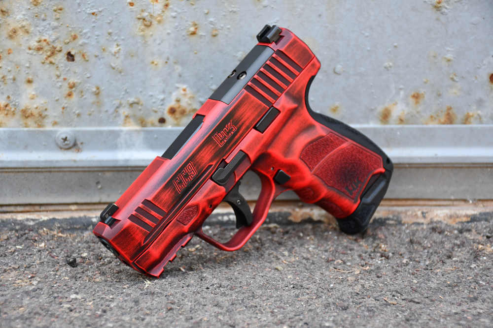 Heckler Koch HK CC9 9mm X-Werks Distressed Red Optic Ready New Night sight-img-1