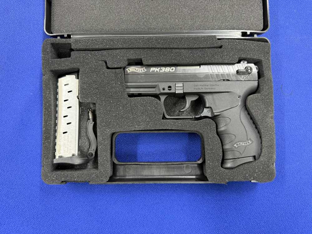 Walther PK380, comes w/ factory case & 2 mags, chambered in .380 ACP-img-0