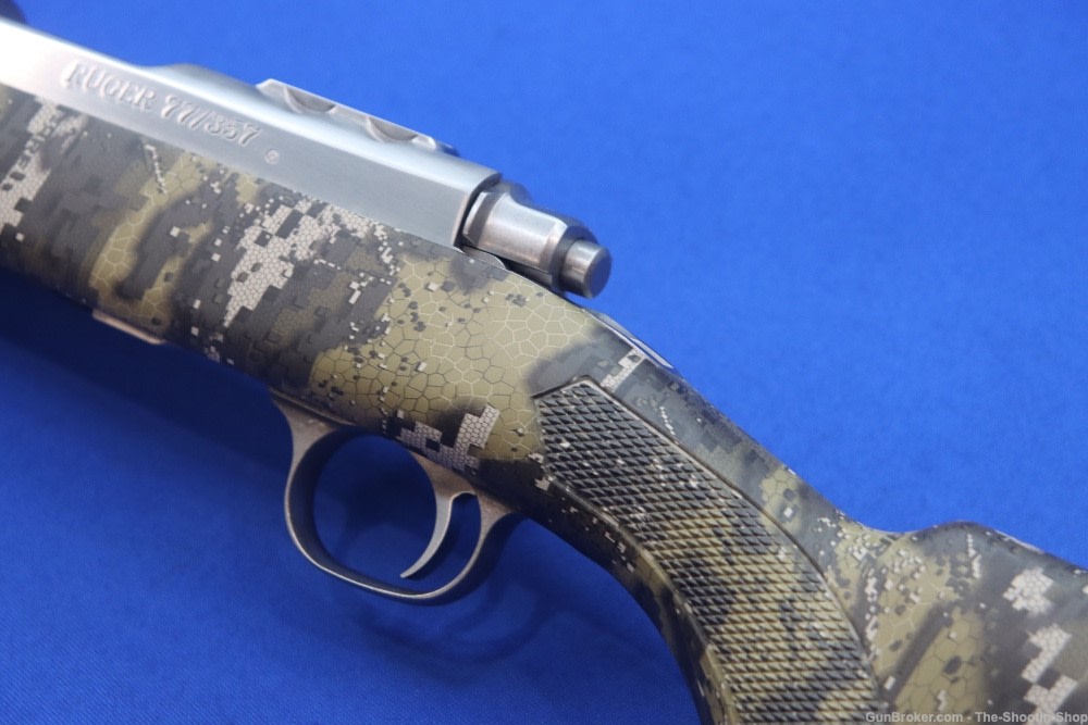 Ruger Model 77/357 Rifle 357MAG M77 DBR CAMO 18" Threaded 07420 NEW SS 357-img-22