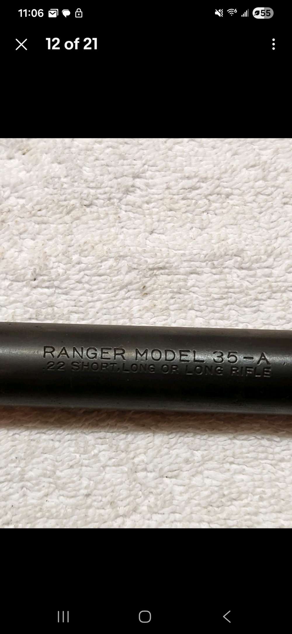 Ranger Model 35-A .22 S/L/LR Rifle Barrel 24" w/ Front & Rear Sights Sears -img-11