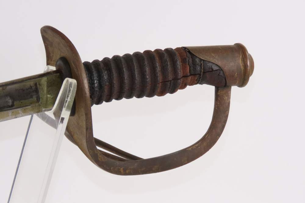 CIVIL WAR Era Antique U.S. Ames M1860 Pattern Light CAVALRY Saber SCABBARD -img-11