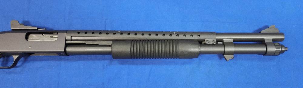 MOSSBERG 590 A1 12GA 20.5" GHOST RING, PARKERIZED, HEAT SHIELD, EXCELLENT-img-3