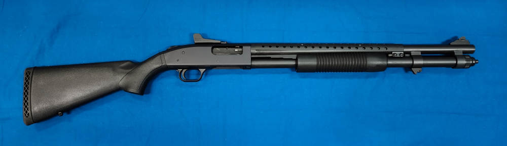 MOSSBERG 590 A1 12GA 20.5" GHOST RING, PARKERIZED, HEAT SHIELD, EXCELLENT-img-0