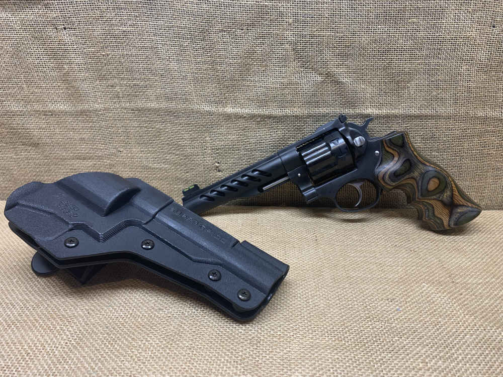 Ruger Super GP100 Competition(Custom Shop)357mag 8-shot w/ Case and Holster-img-0
