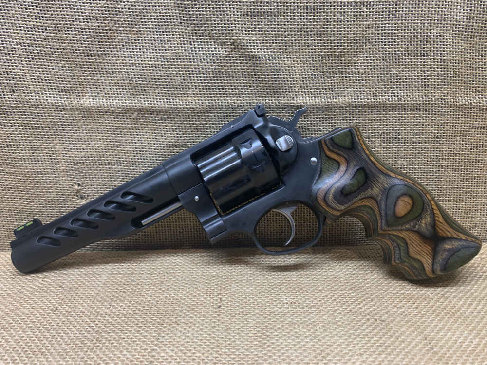 Ruger Super GP100 Competition(Custom Shop)357mag 8-shot w/ Case and Holster-img-1