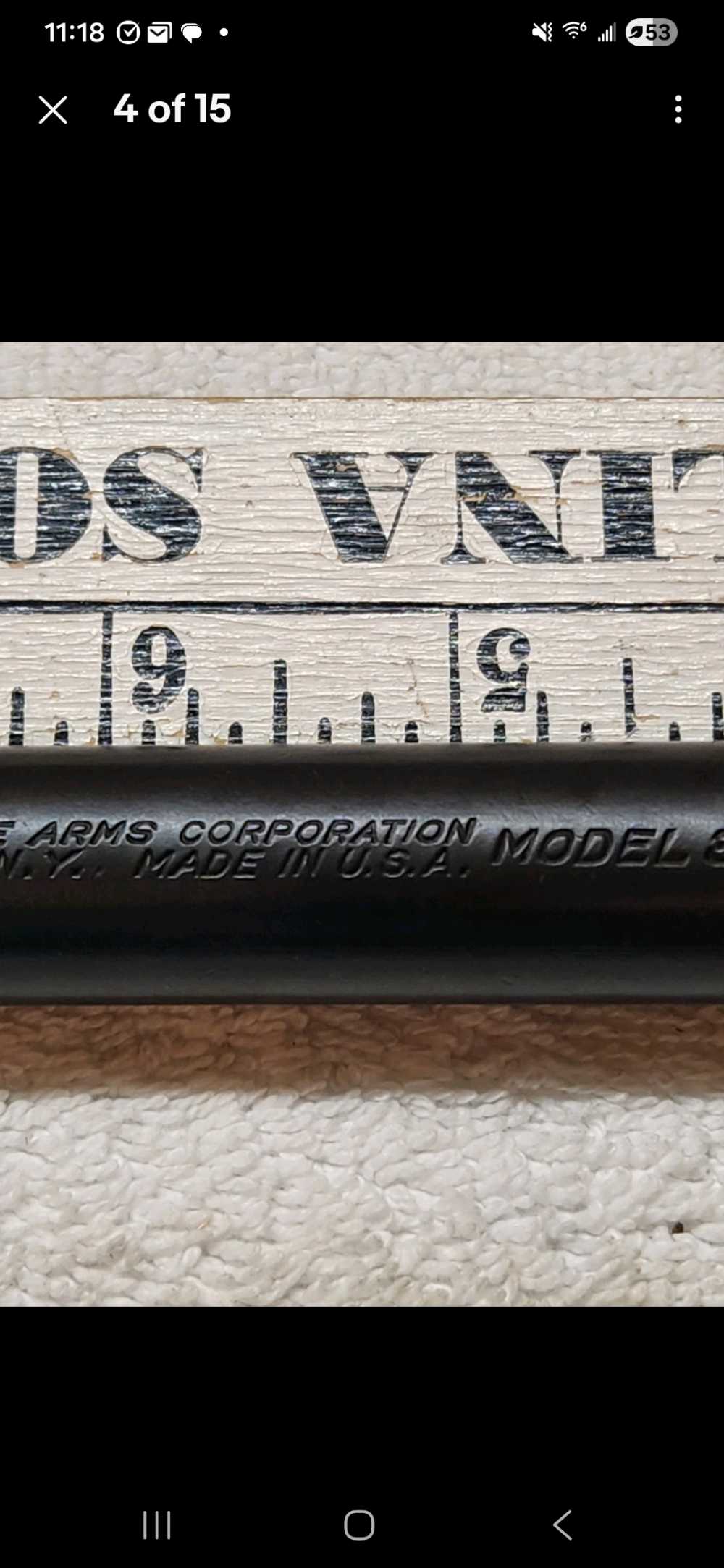 Savage Model 3 .22 S/L/LR 24" Barrel Original Utica NY Vintage Rifle Part-img-3