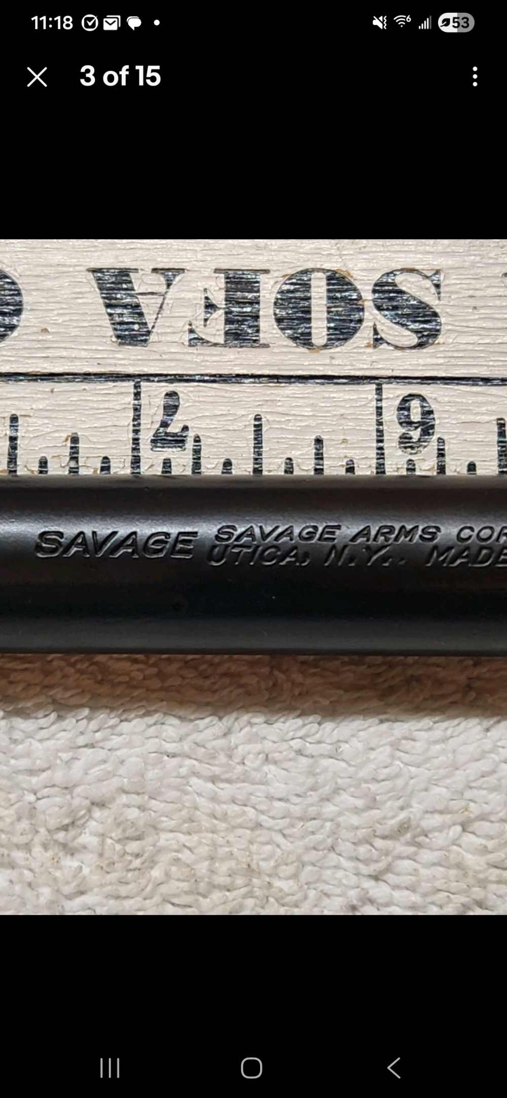 Savage Model 3 .22 S/L/LR 24" Barrel Original Utica NY Vintage Rifle Part-img-2