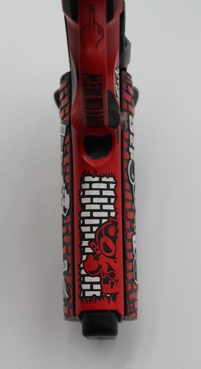 BREATHTAKING ustom Engraved and Cerakoted DEADPOOL Tisas 1911 .45 ACP-img-11