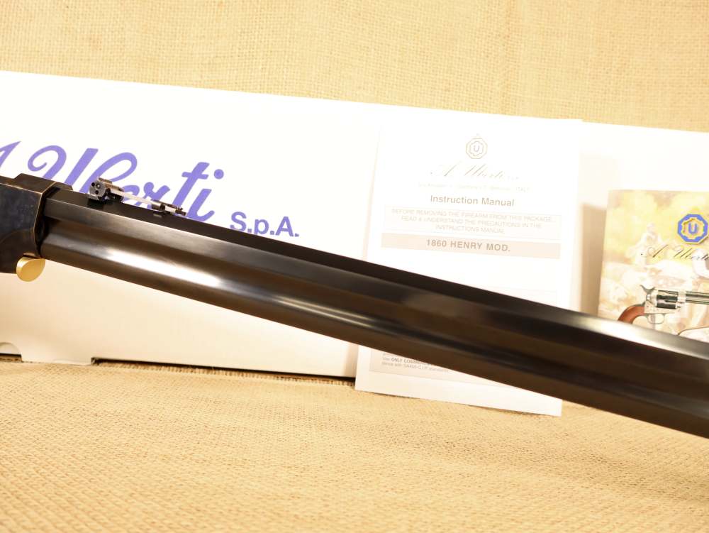 Uberti 1860 Henry Lever-Action Steel Rifle .45 Colt 13+1, 24.5" Octagon NIB-img-4