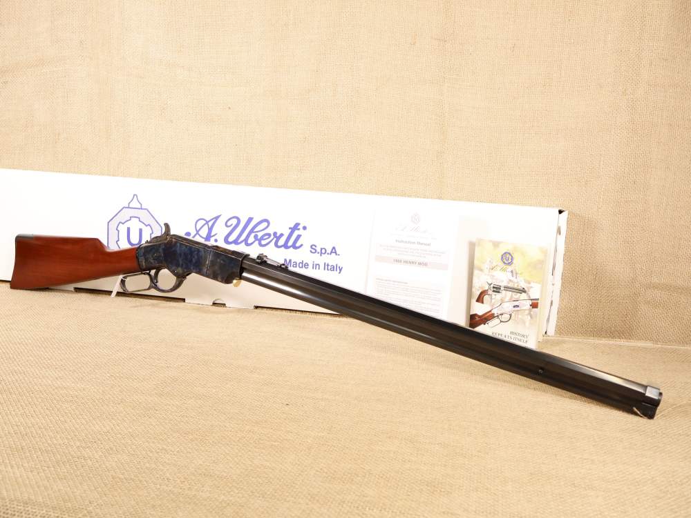Uberti 1860 Henry Lever-Action Steel Rifle .45 Colt 13+1, 24.5" Octagon NIB-img-1