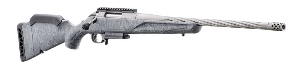 American Gen 2 - 6mm Creedmoor - 20" Spiral Fluted Barrel - 3+1 - Gray -img-2