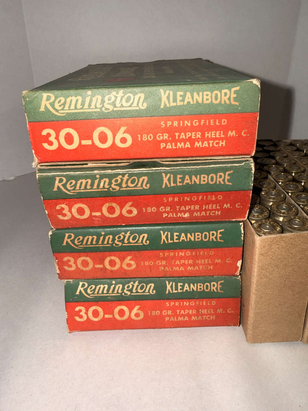 Vintage Remington Kleanbore 30-06 Palma Match EMPTY BOXES & 79pc of BRASS -img-4