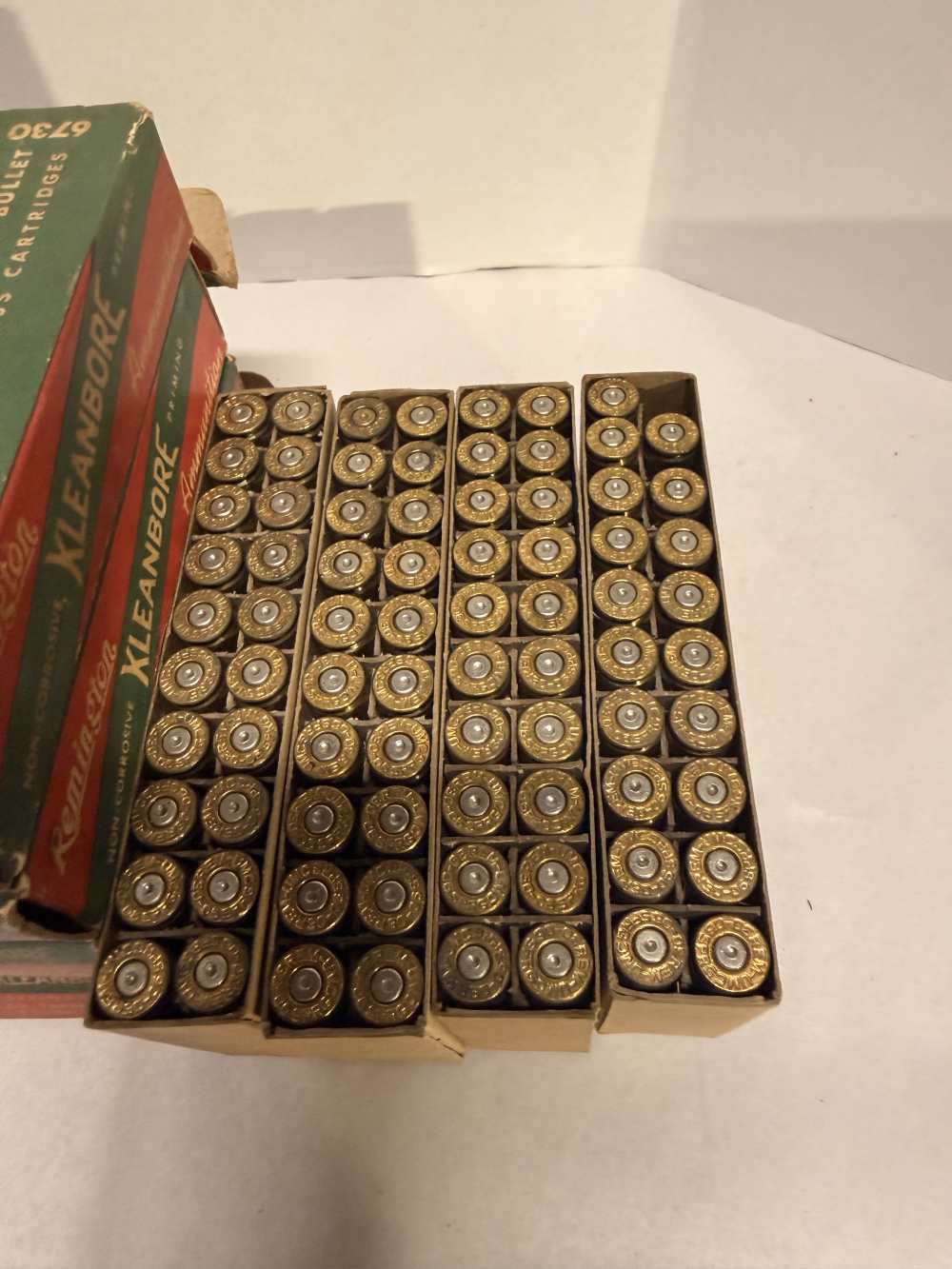 Vintage Remington Kleanbore 30-06 Palma Match EMPTY BOXES & 79pc of BRASS -img-2