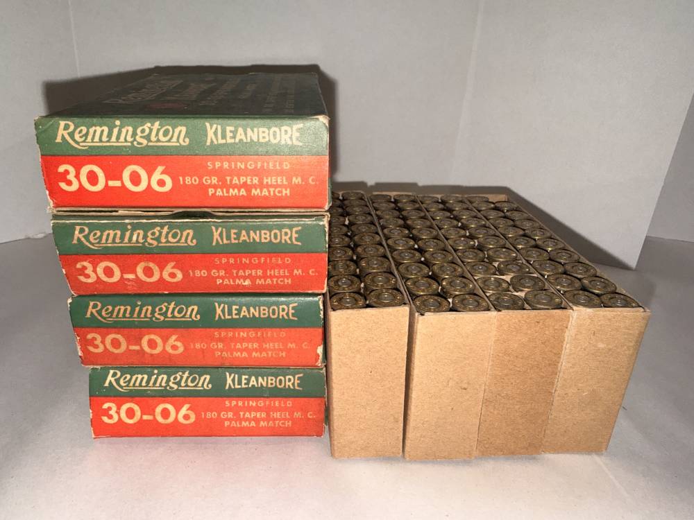 Vintage Remington Kleanbore 30-06 Palma Match EMPTY BOXES & 79pc of BRASS -img-5